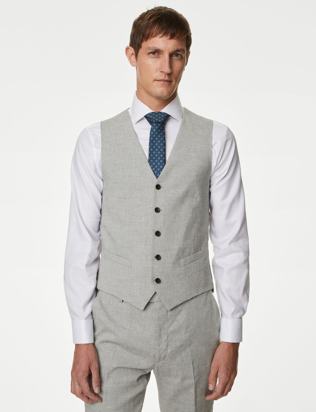 Tailored Fit Italian Linen Miracle™ Suit image 2