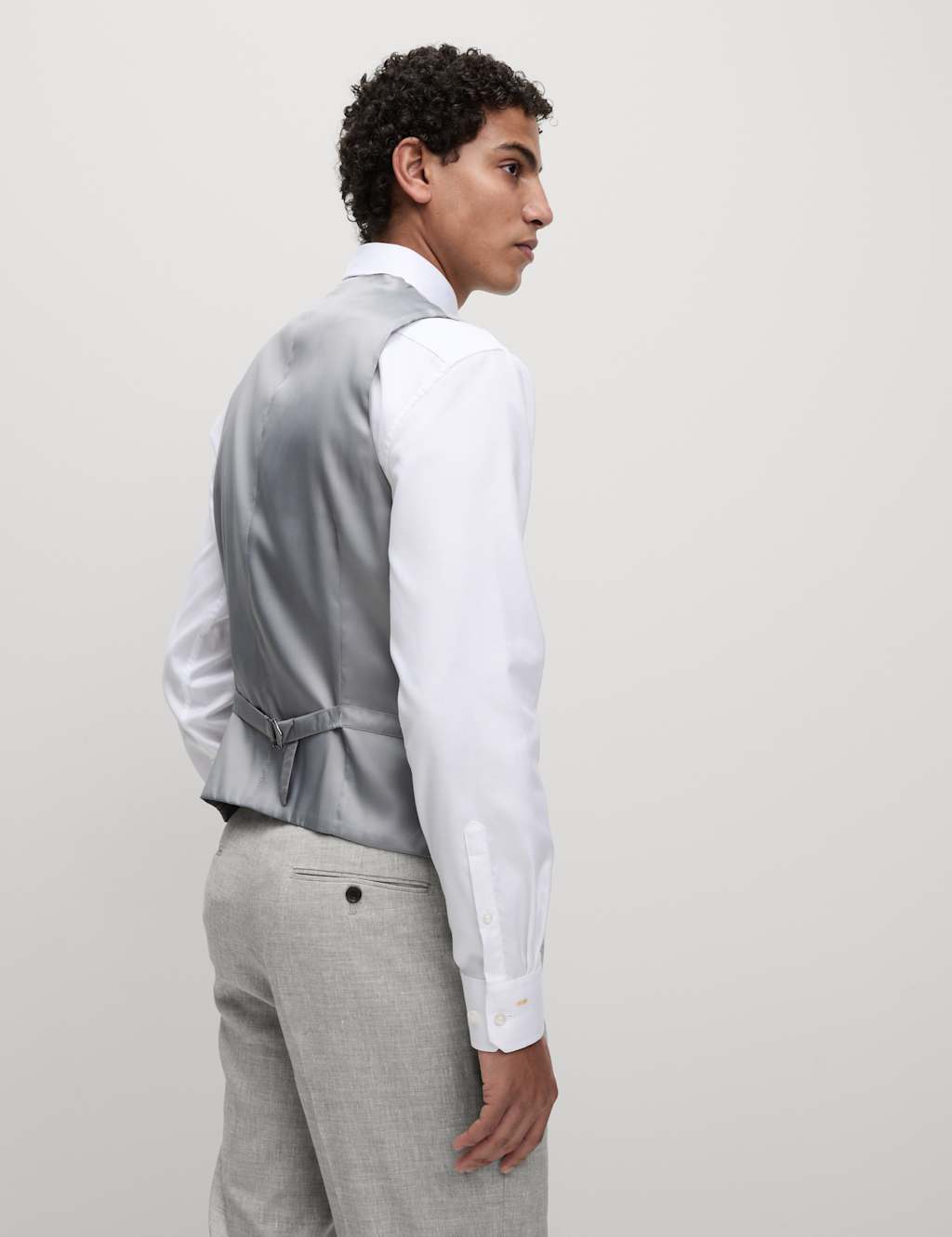 Tailored Fit Italian Linen Miracle™ Suit image 4