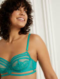 Maya Embroidery Wired Balcony Bra Set A-E