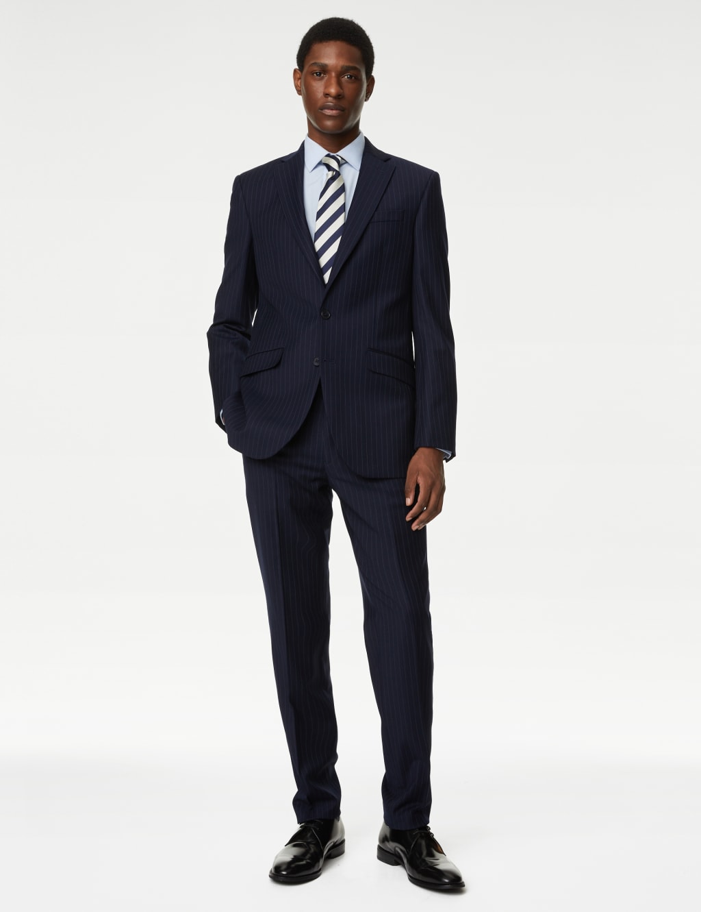 The Ultimate Tailored Fit Pinstripe Suit image 1