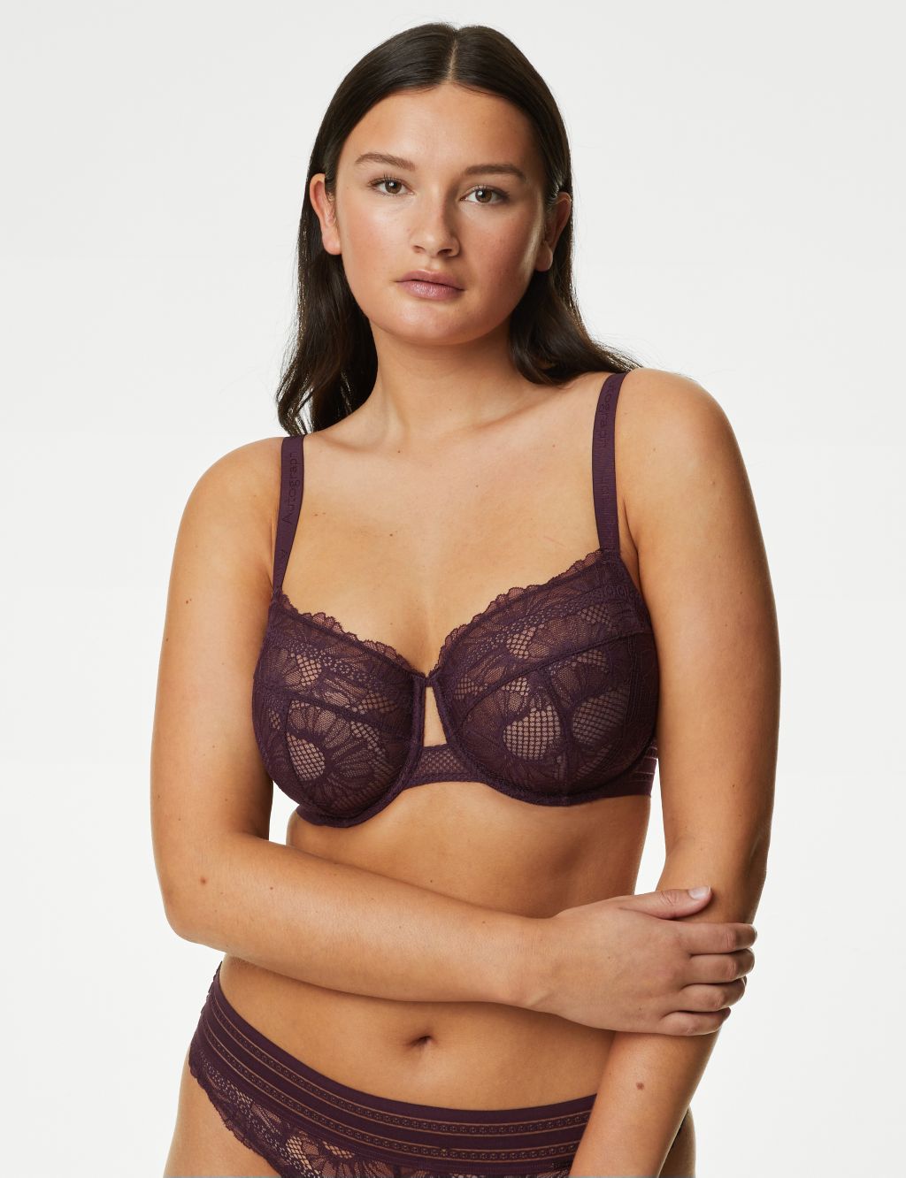 Marseilles Lace Wired Balcony Bra Set F-H image 3