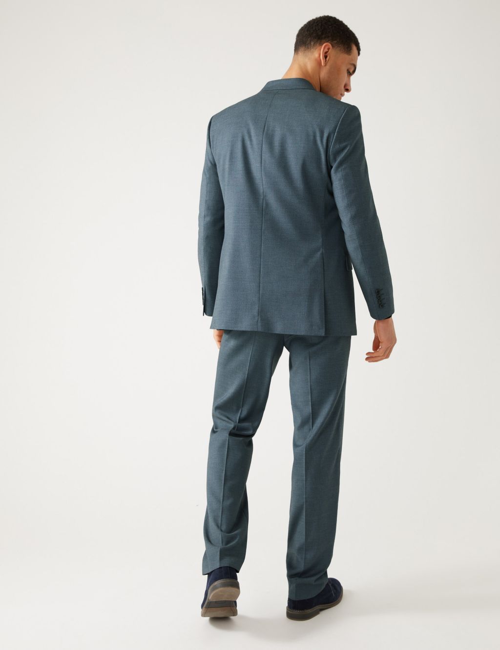 Regular Fit Textured Stretch Suit image 3