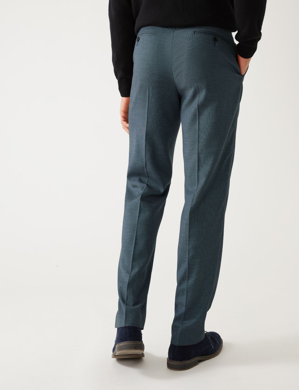 Regular Fit Textured Stretch Suit image 5