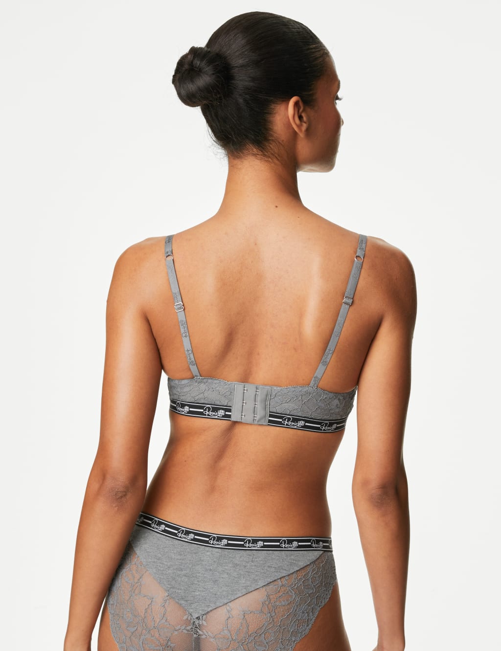 Ribbed Lounge Non Wired Plunge Bra Set A-E image 4