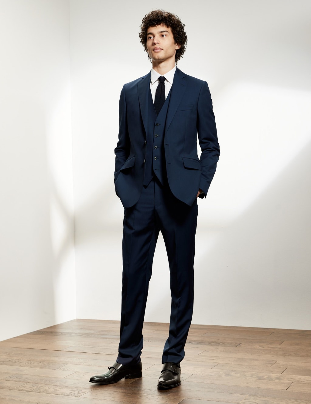 Tailored Fit Pure Wool Twill Suit image 1