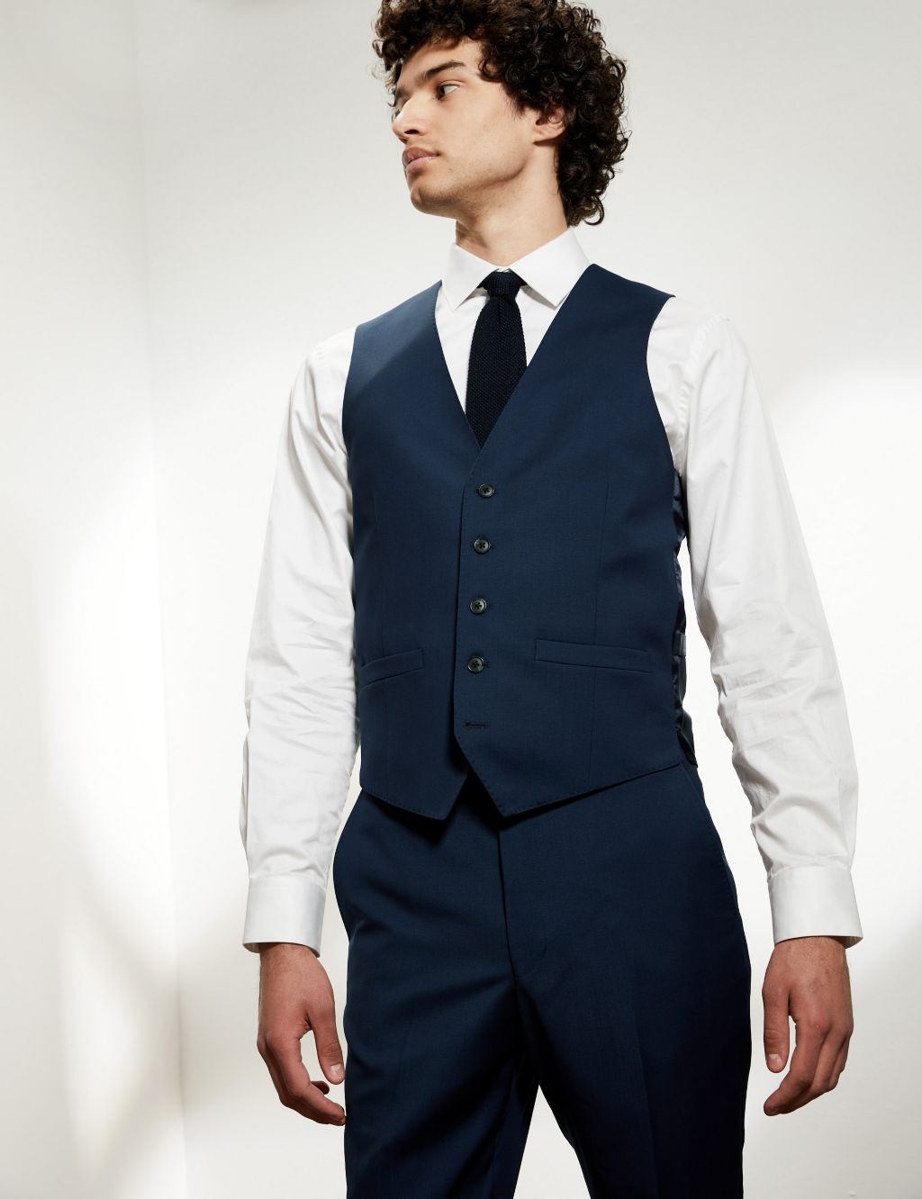 Tailored Fit Pure Wool Twill Suit image 2