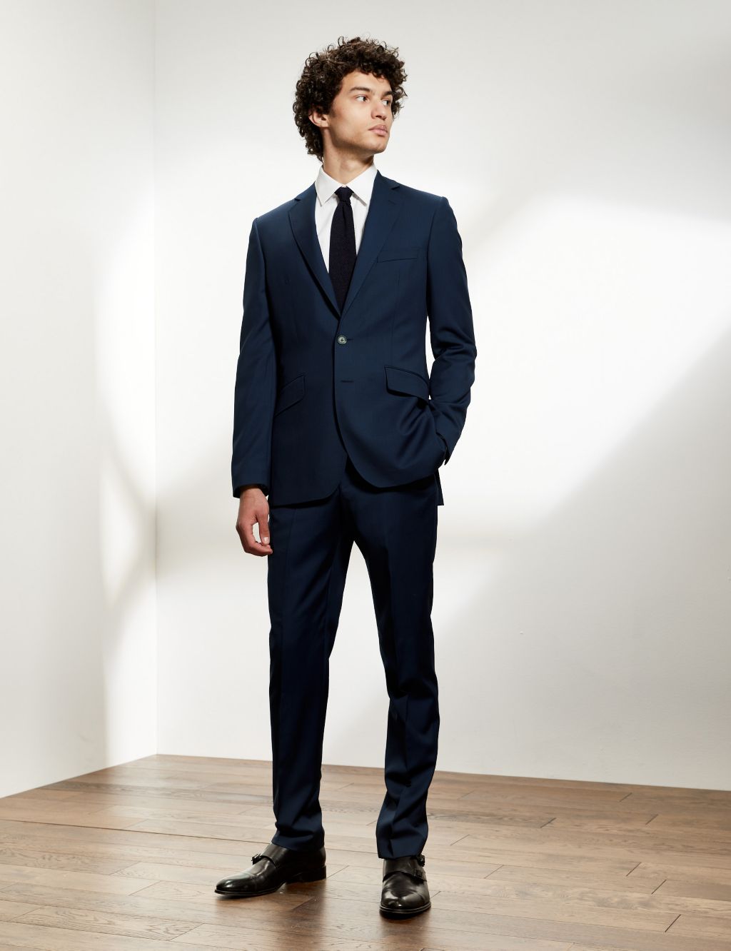 Tailored Fit Pure Wool Twill Suit image 4
