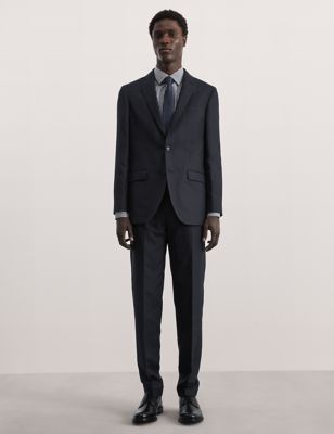 Tailored Fit Linen Blend Suit