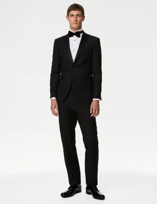 Skinny Fit Stretch Tuxedo Suit - NZ