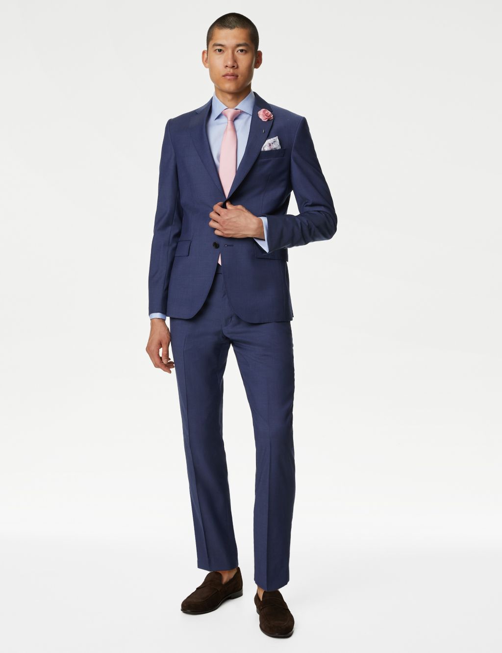 Tailored Fit Pure Wool Twill Suit image 1