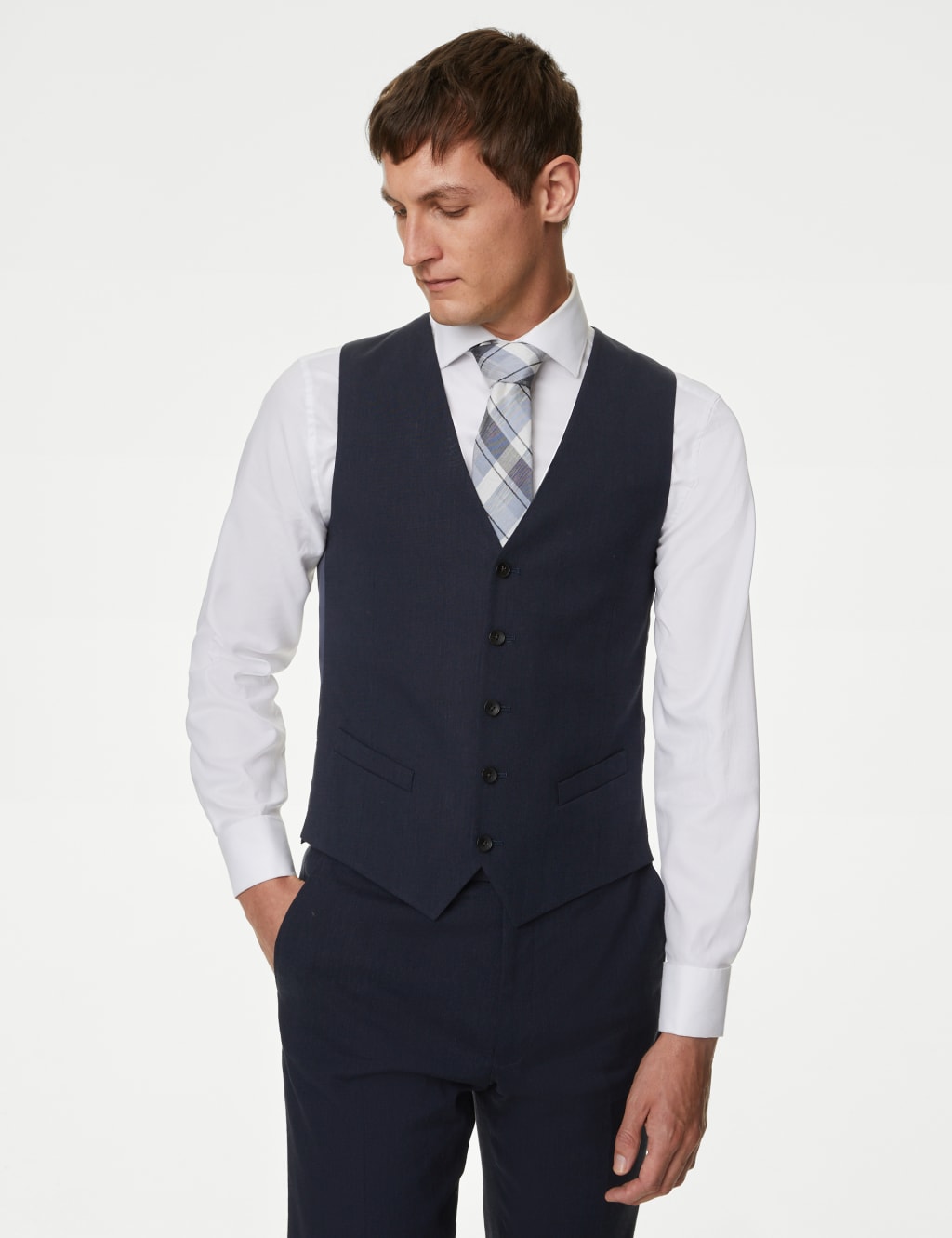 Tailored Fit Italian Linen Miracle™ Suit image 2