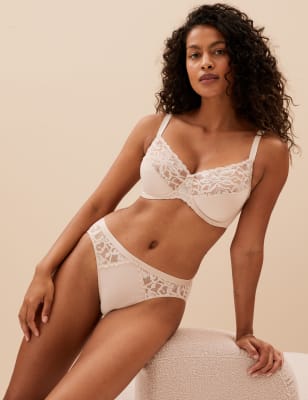 Wildblooms Minimiser Full Cup Bra C-H, M&S Collection