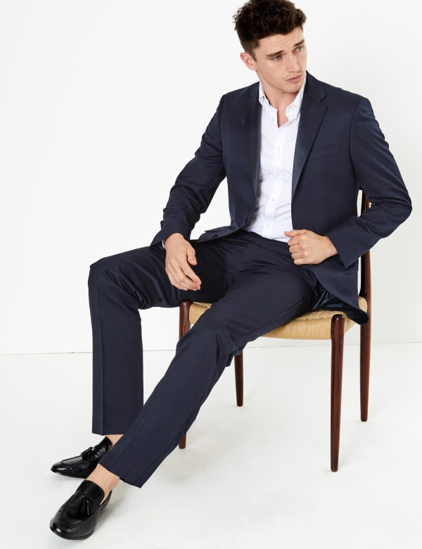 Navy Regular Fit Dinner Suit