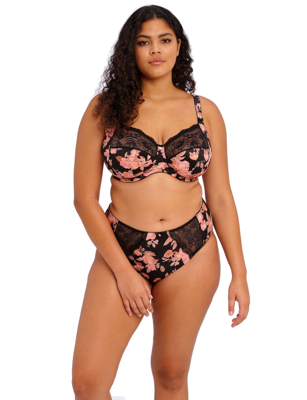 Morgan Floral Wired Extra Support Bra Set image 1