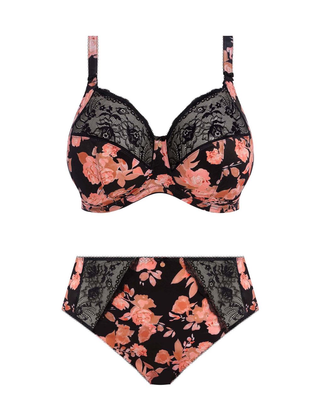 Morgan Floral Wired Extra Support Bra Set image 2