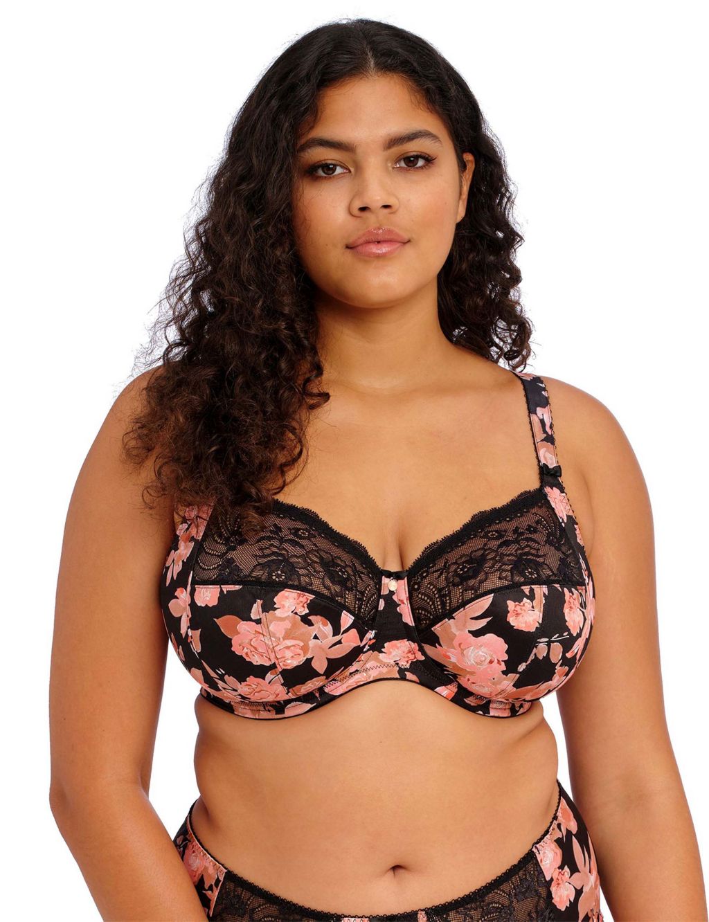 Morgan Floral Wired Extra Support Bra Set image 3