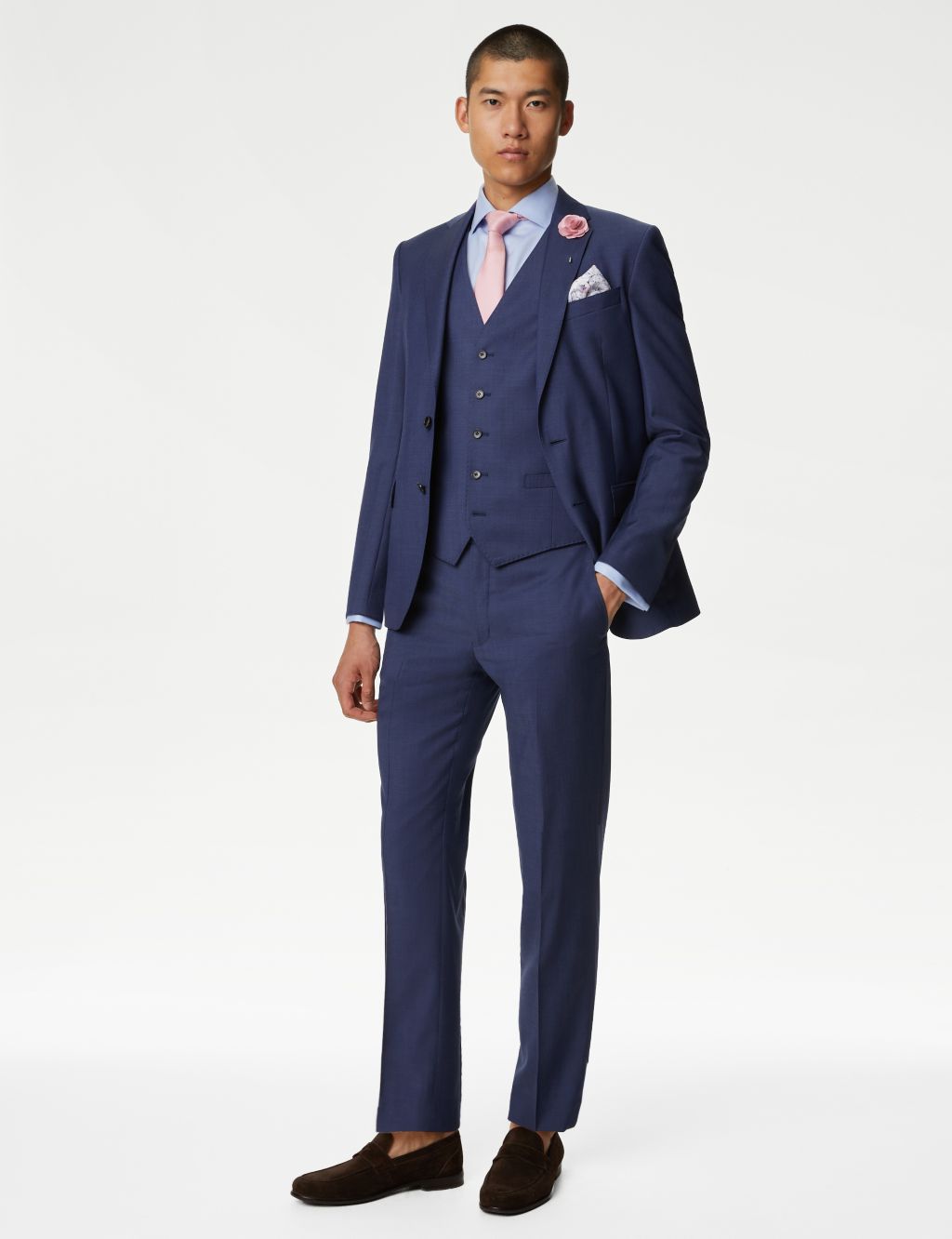 Tailored Fit Pure Wool Twill Suit image 1