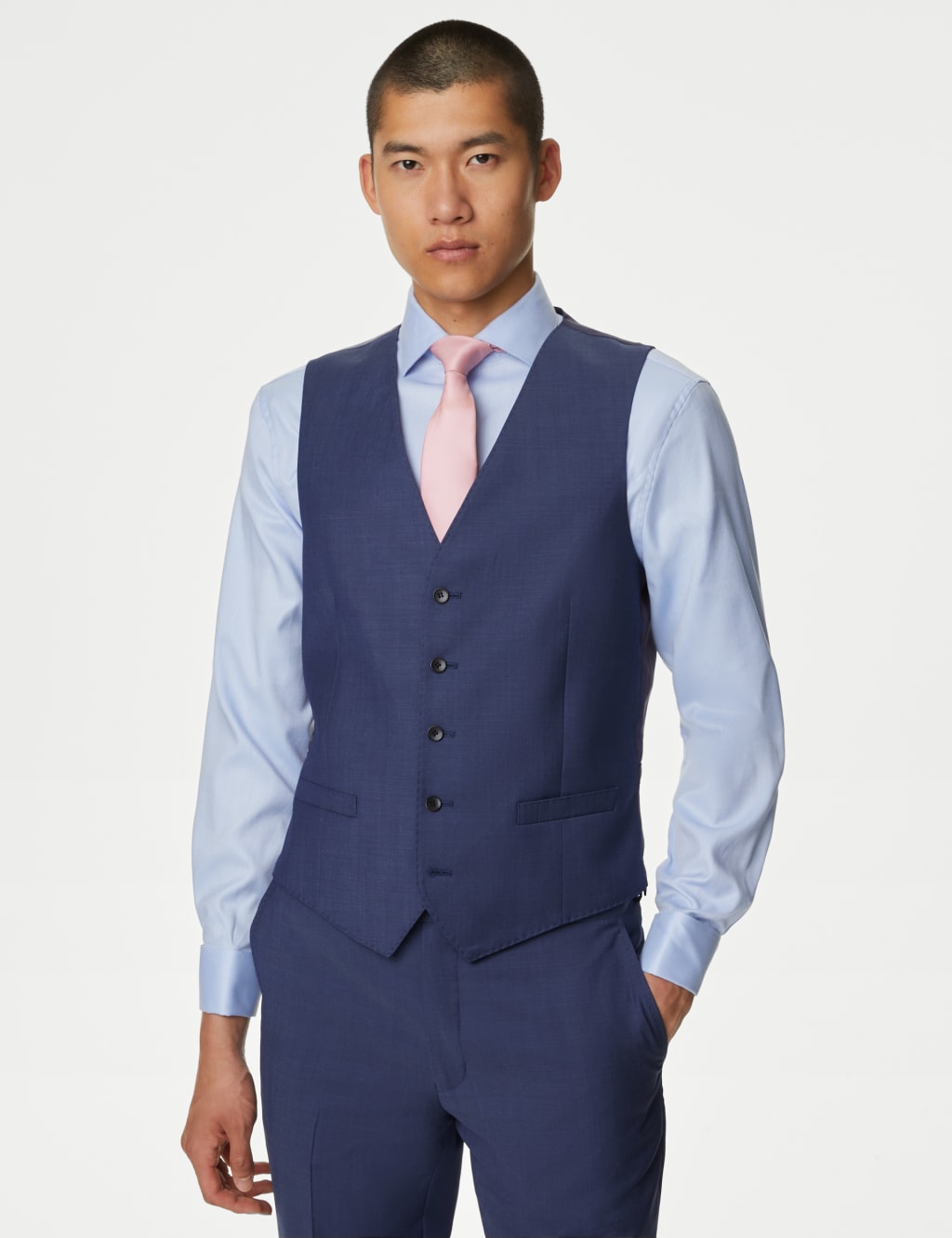 Tailored Fit Pure Wool Twill Suit image 2