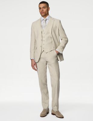 Tailored Fit Italian Linen Miracle™ Suit - HR