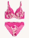Laylani Silk Wired Balcony Bra Set F-H