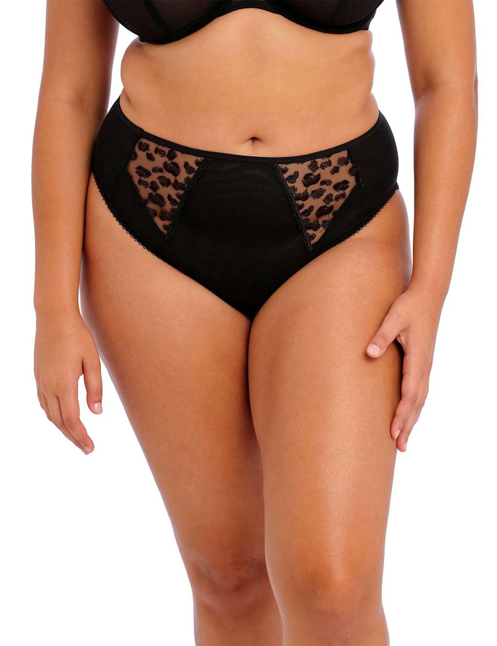 Namrah Embroidered Wired Plunge Bra Set image 5