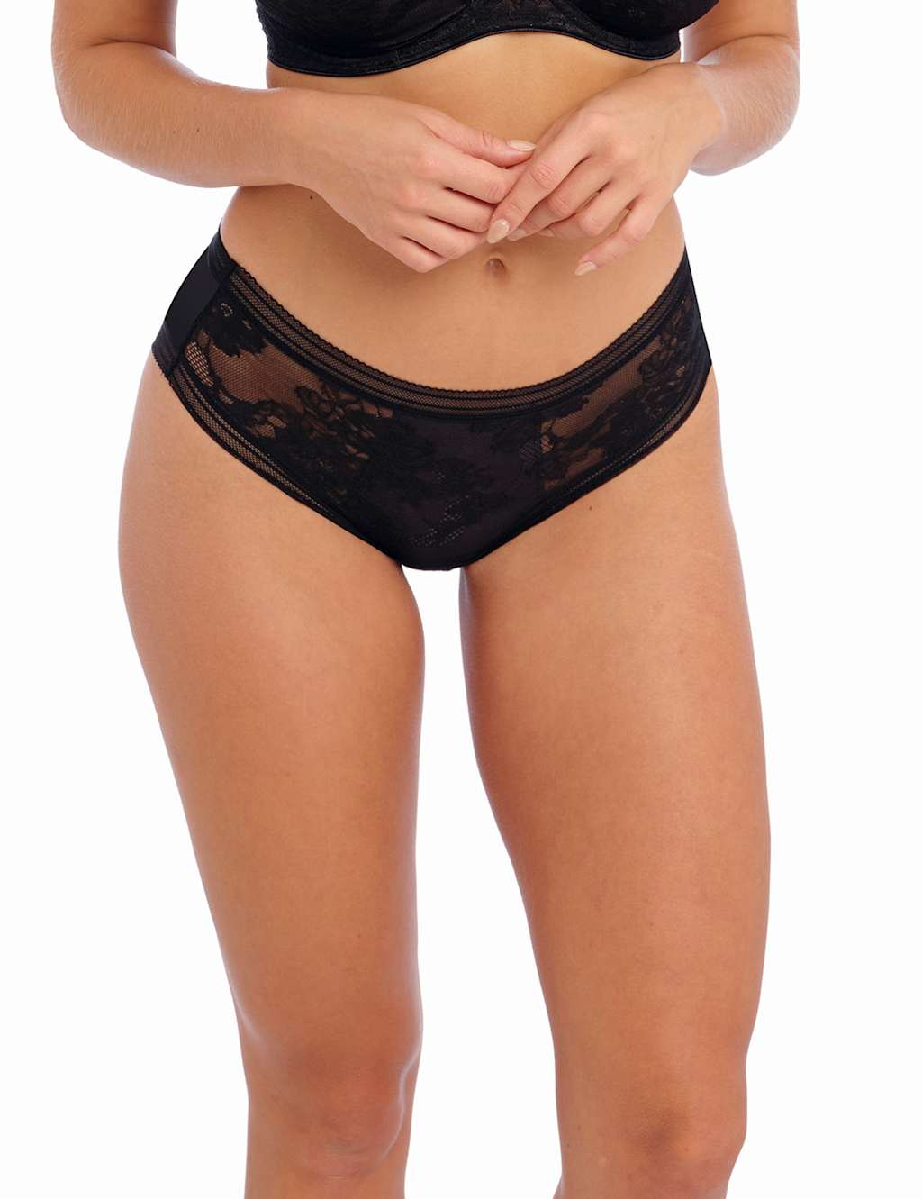 Fusion Floral Lace Wired Plunge Bra Set image 5