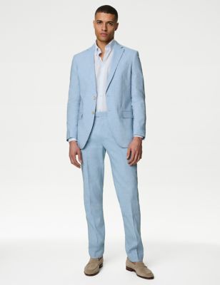 Tailored Fit Italian Linen Miracle™ Suit - KR