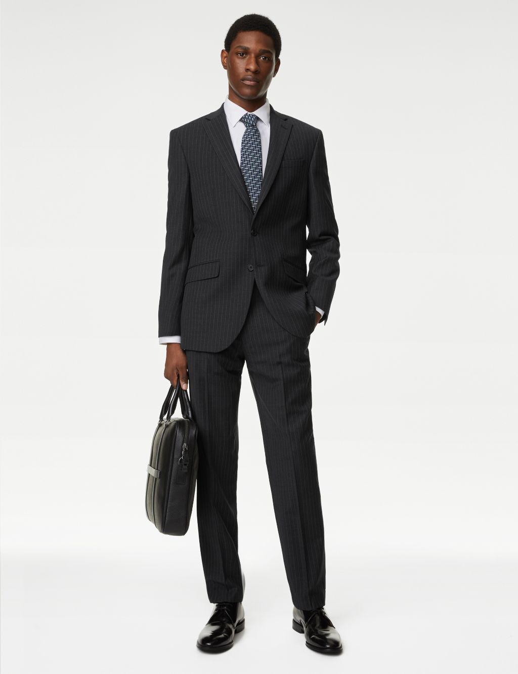 The Ultimate Tailored Fit Pinstripe Suit image 1