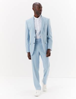 Grandes tailles &ndash; Costume coupe cintr&eacute;e couleur pastel