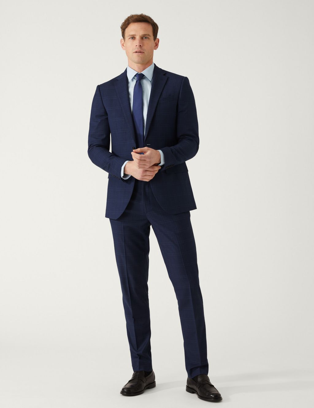 Slim Fit Check Suit image 1