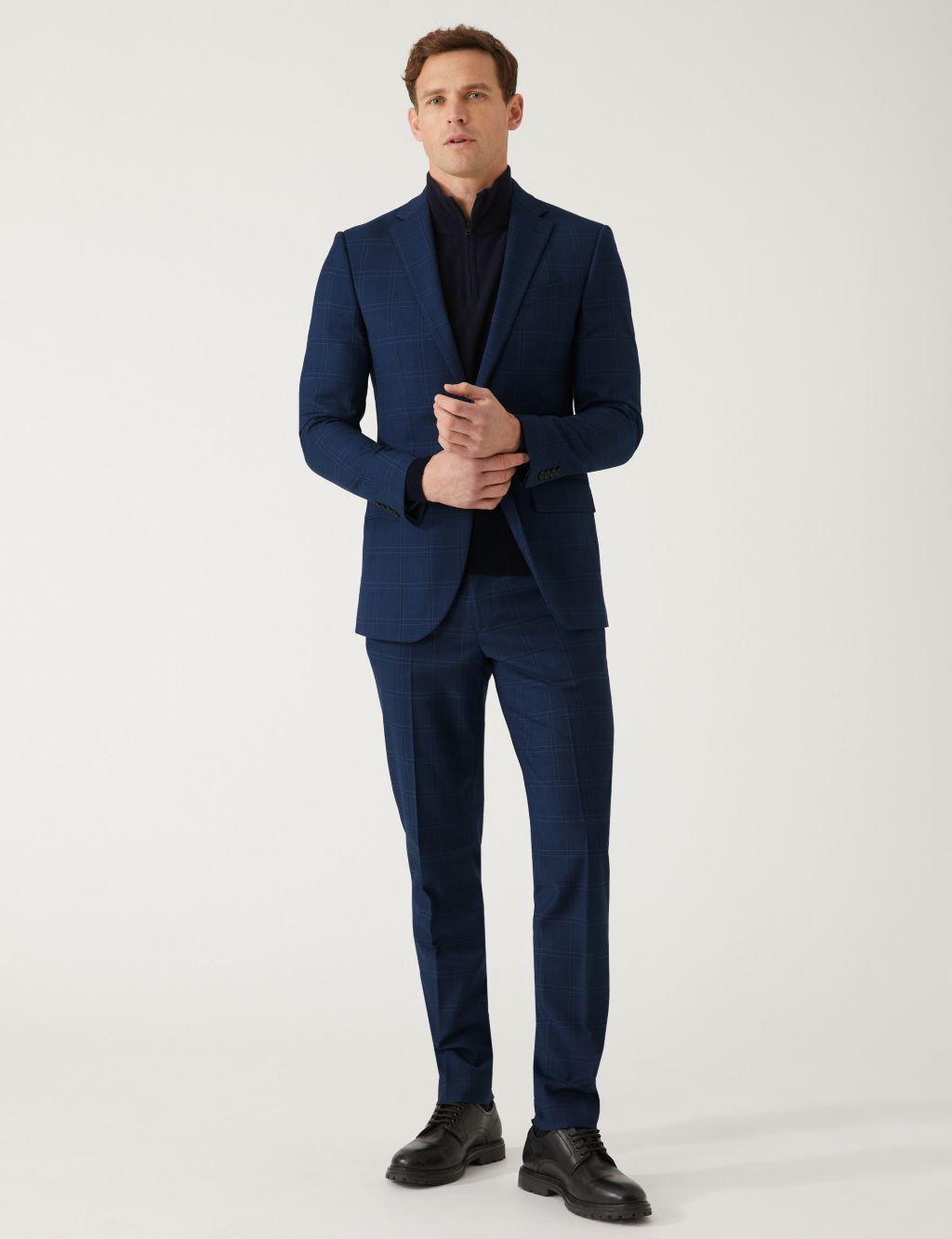Slim Fit Check Suit image 6