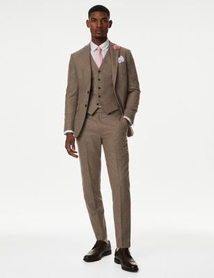 Tailored Fit Wool Rich Donegal Suit