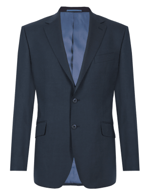 Navy Regular Fit Suit Including Waistcoat