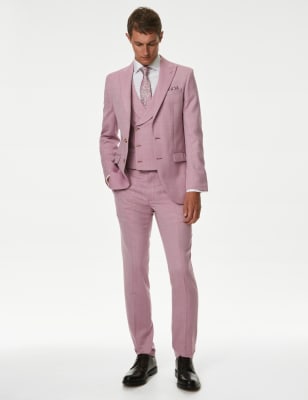 Slim Fit Wool Blend Suit - AT