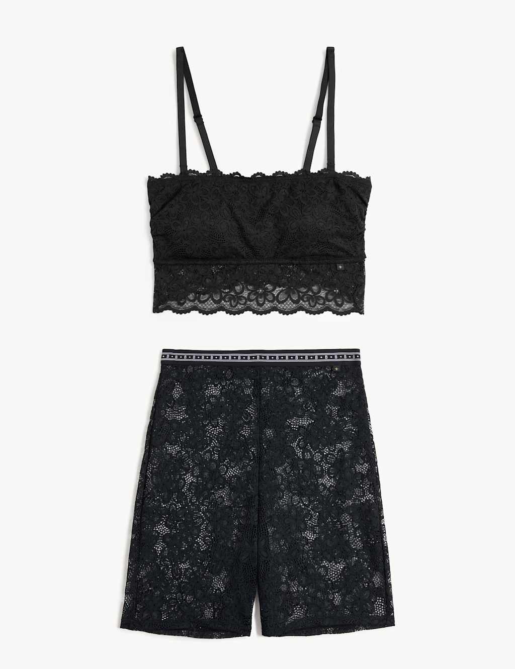 Cleo Lace Non Wired Bandeau Bra Set image 2