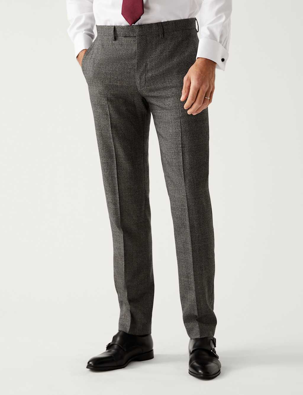 Tailored Fit Pure Wool Suit image 4