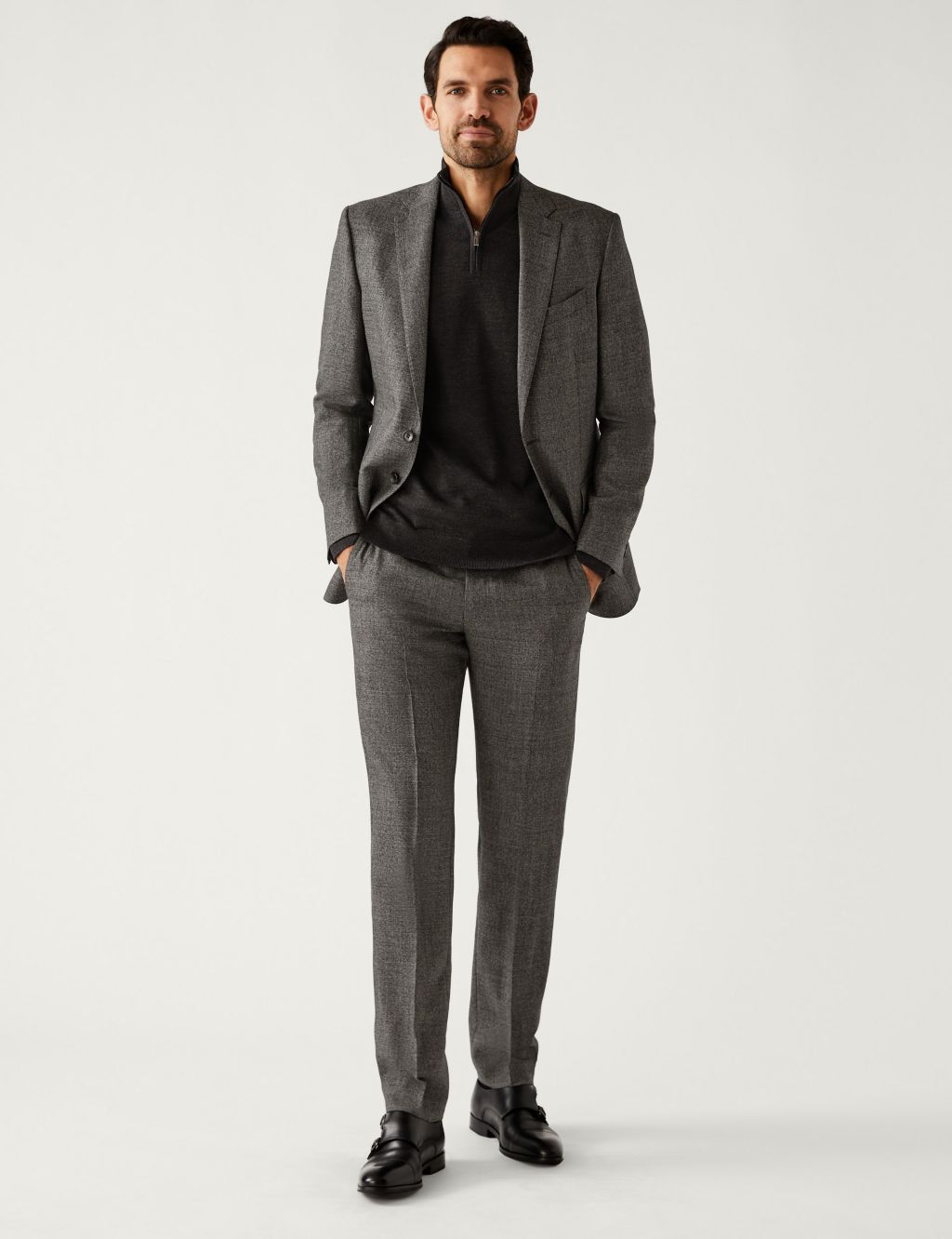 Tailored Fit Pure Wool Suit image 6