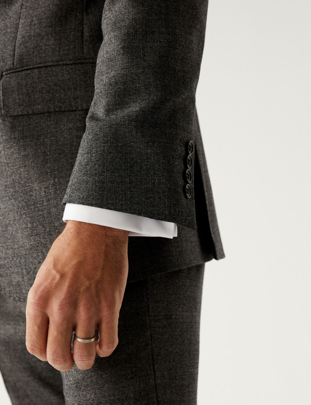 Tailored Fit Pure Wool Suit image 7