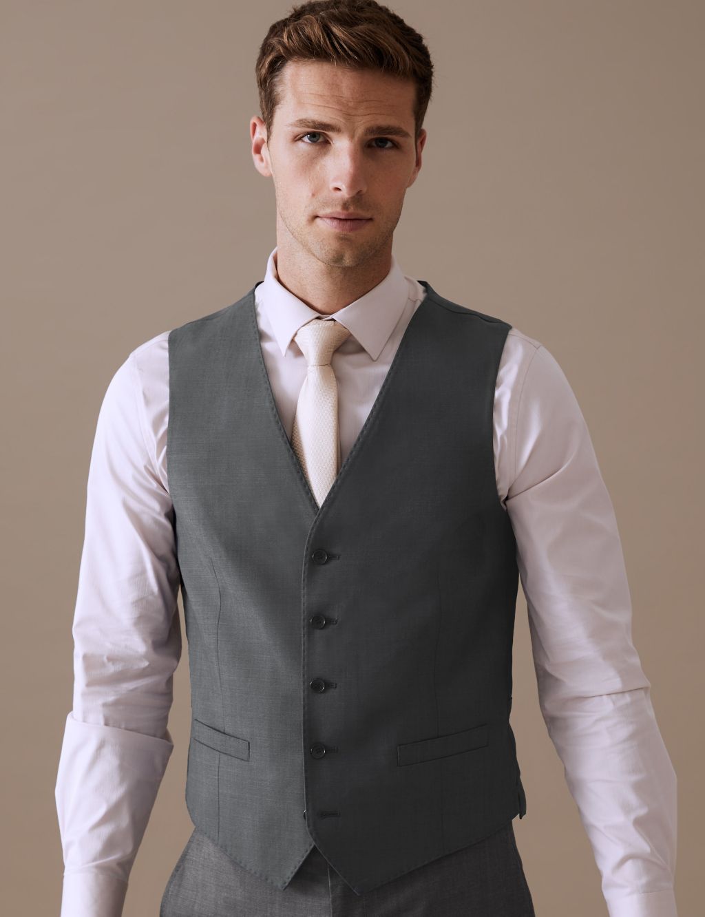 Tailored Fit Pure Wool Twill Suit image 4
