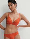 Belize Embroidery Wired Plunge Bra Set A-E