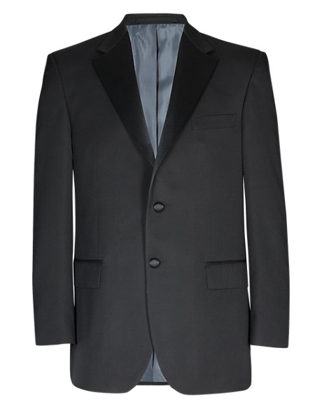 Black Regular Fit Tuxedo Suit | M&S
