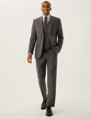 The Ultimate Charcoal Regular Fit 3 piece Suit | M&S