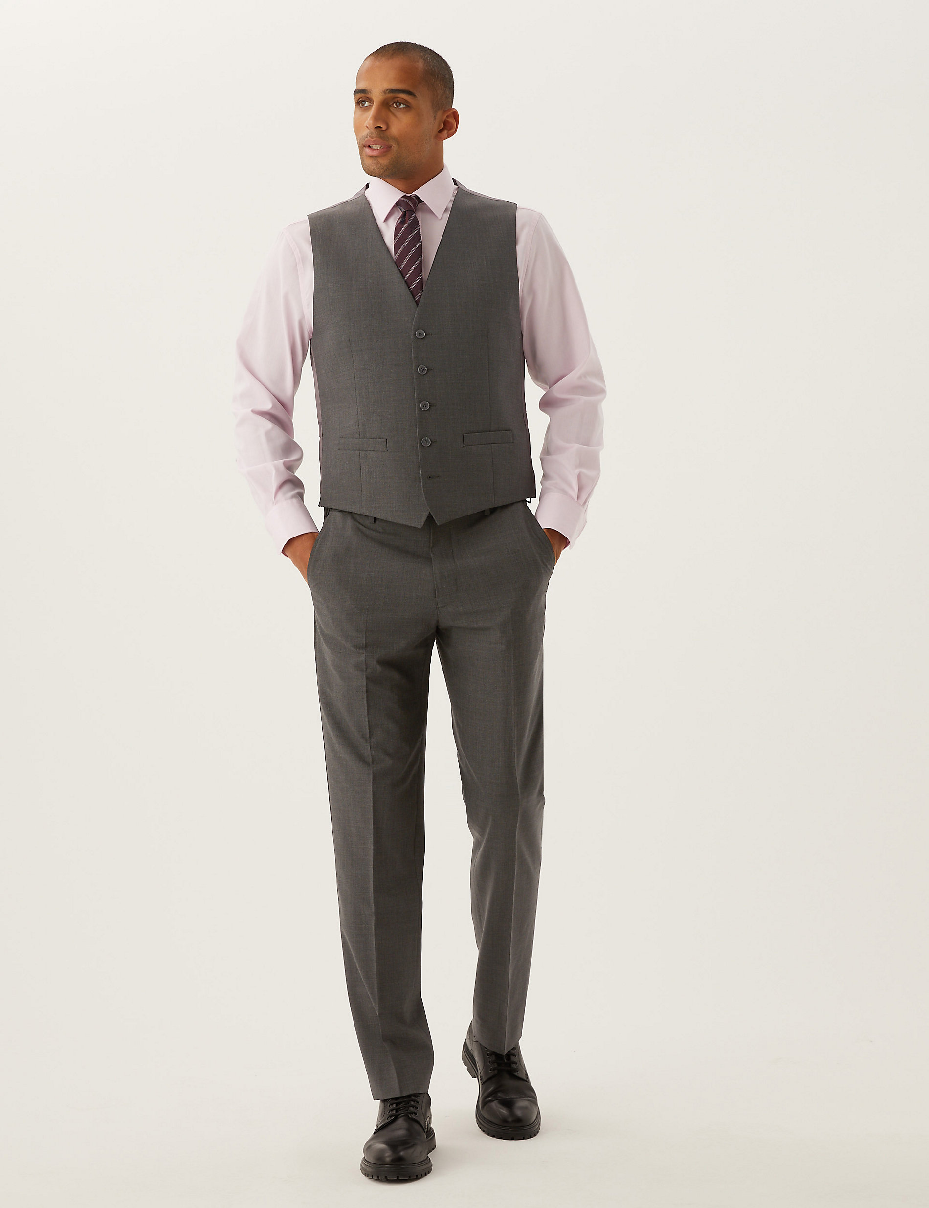 The Ultimate Charcoal Regular Fit 3 piece Suit