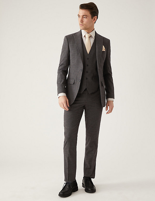 Slim Fit Puppytooth Suit - MN