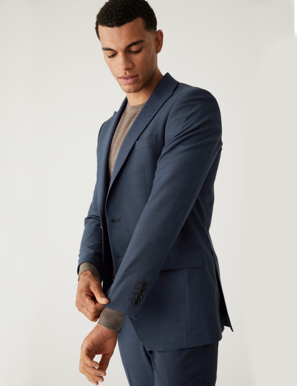 Slim Fit Sharkskin Stretch Suit image 2