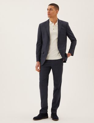 Regular Fit Check Suit | M&S