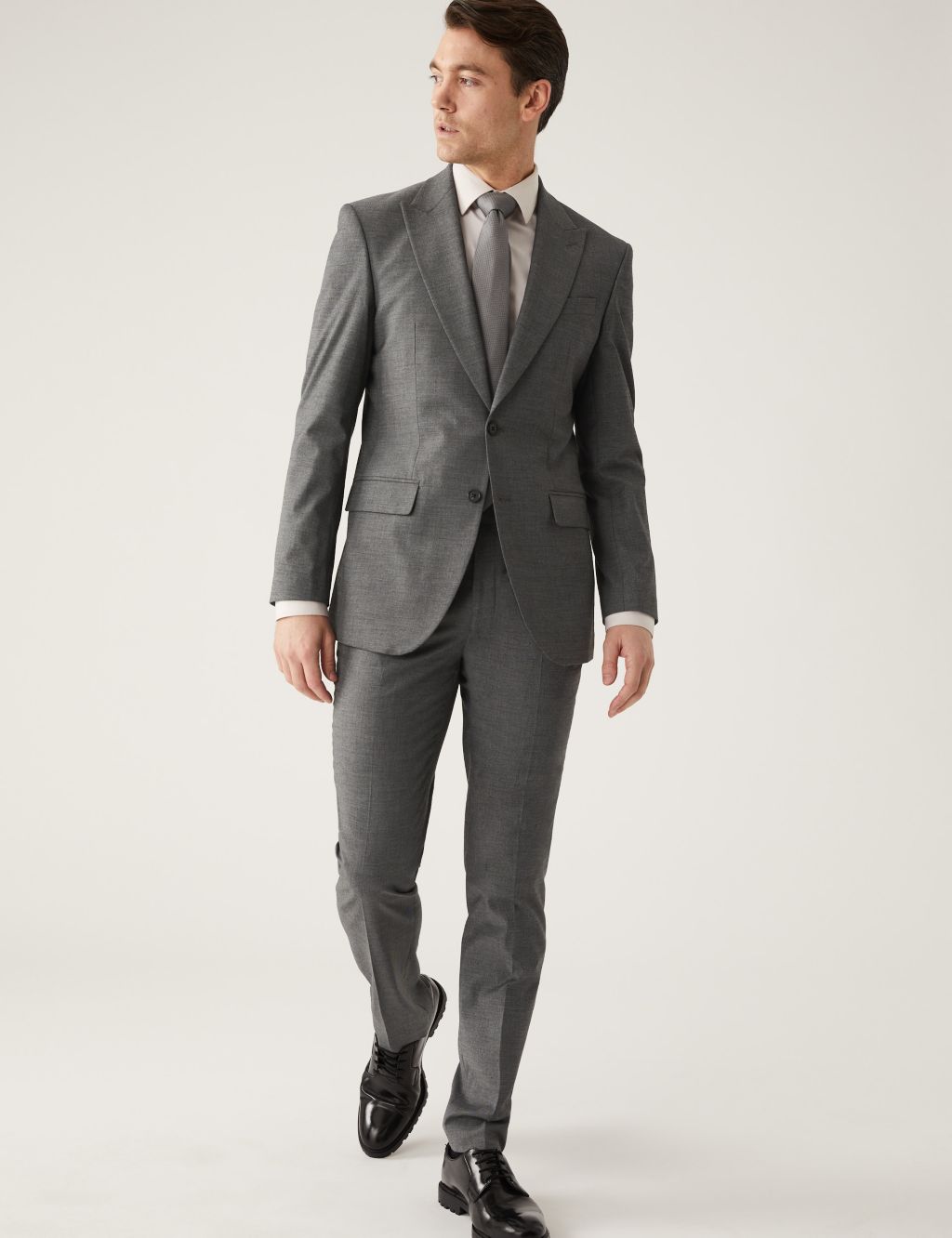 Regular Fit Sharkskin Suit image 1
