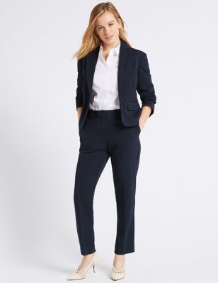PETITE Blazer & Slim Leg Trousers Suit Set | M&S