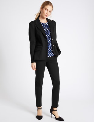 Blazer & Slim Leg Trousers Suit Set - NZ