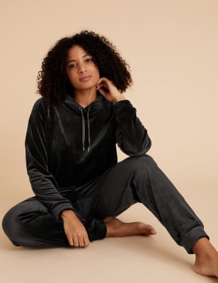 fleece lounge hoodie